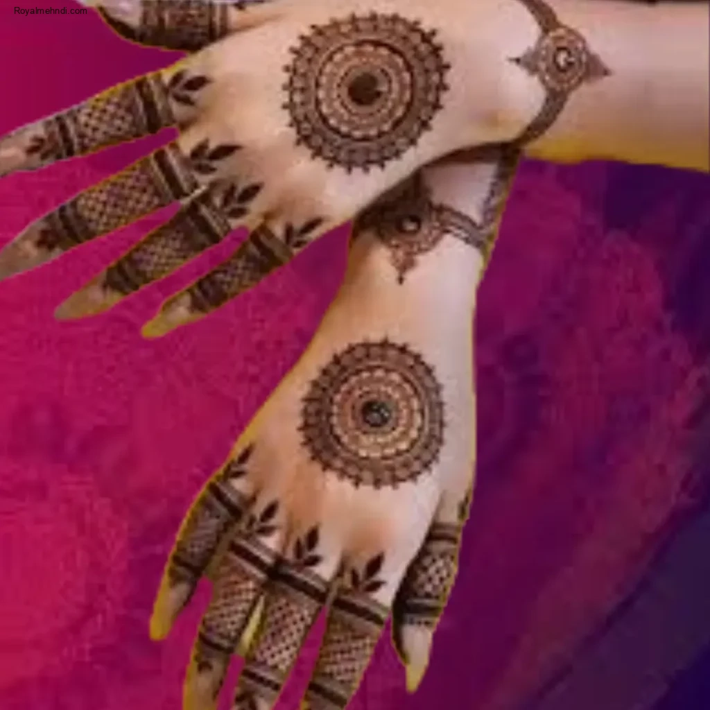 circle mehndi designs