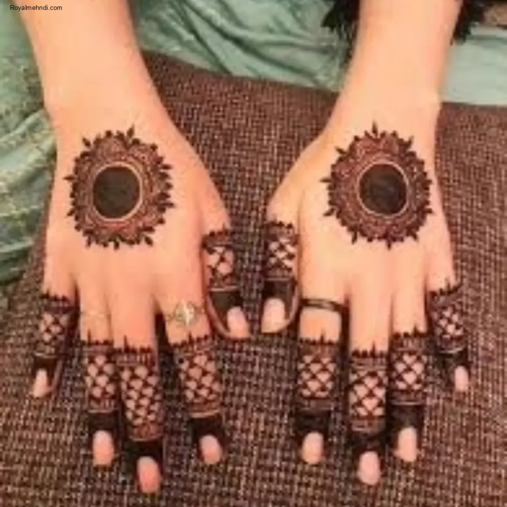 circle mehndi designs