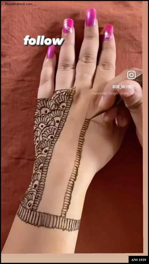 Easy Arabic Mehndi Design
