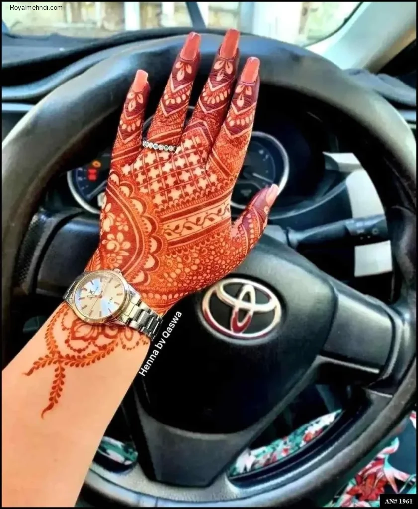 modern full hand mehndi designs