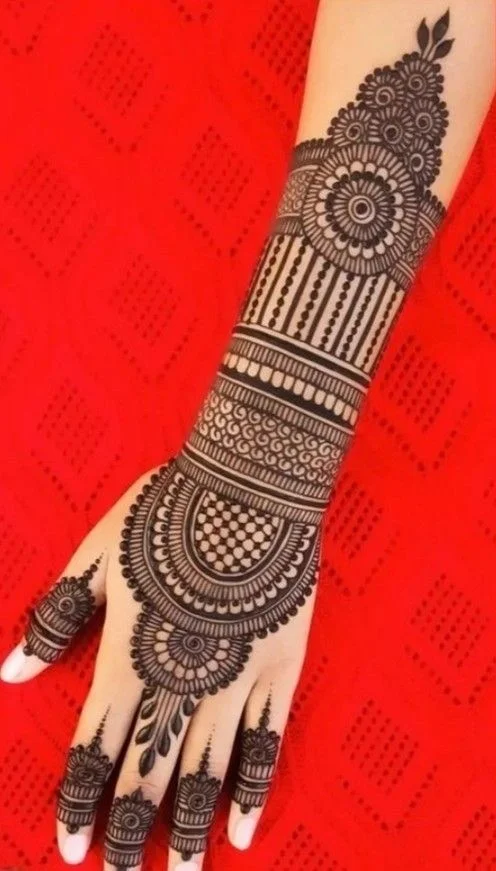 easy backhand mehndi designs