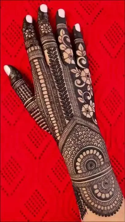 easy backhand mehndi designs