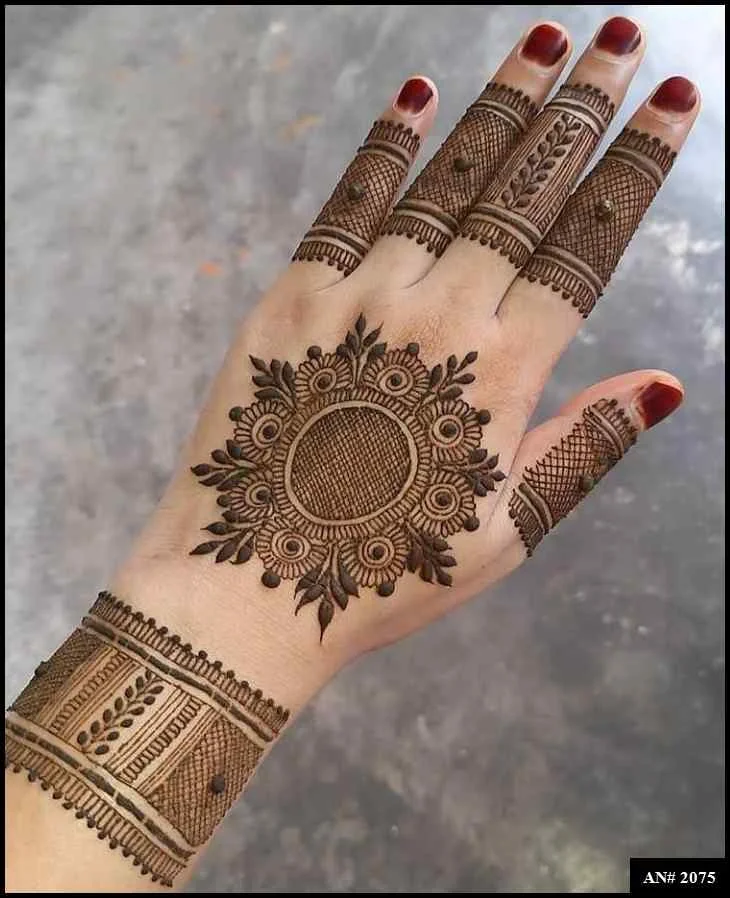circle mehndi designs