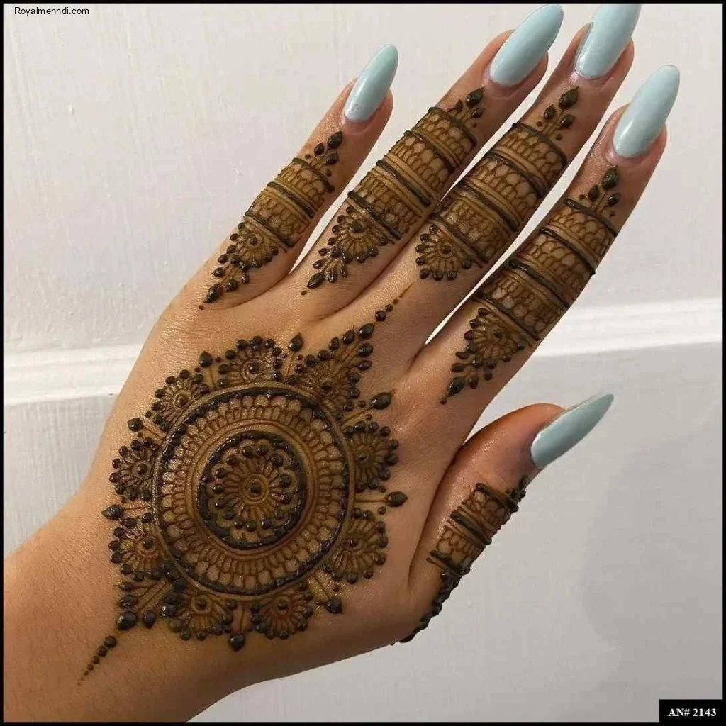 circle mehndi designs