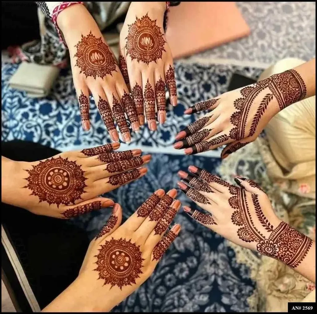 circle mehndi designs