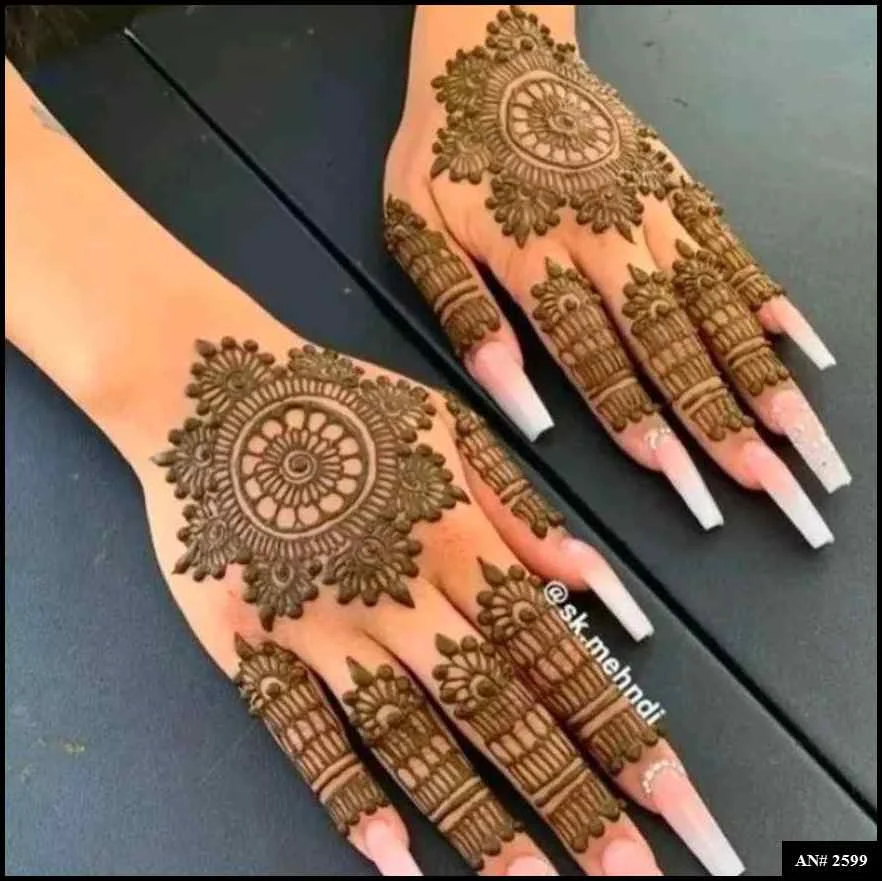 circle mehndi designs
