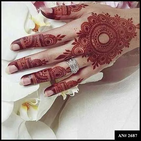 circle mehndi designs