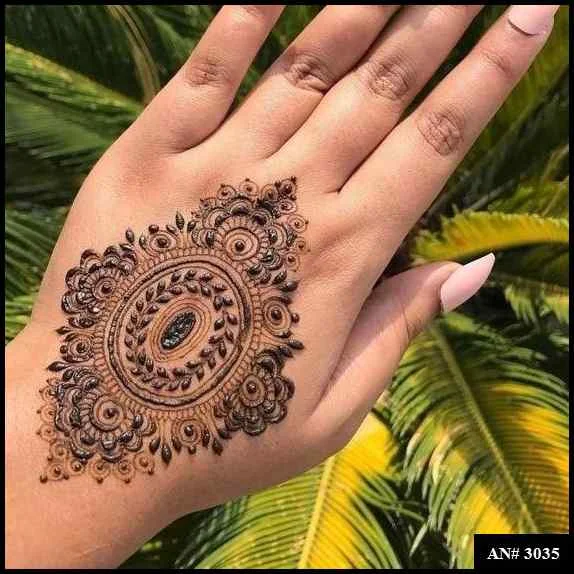 circle mehndi designs