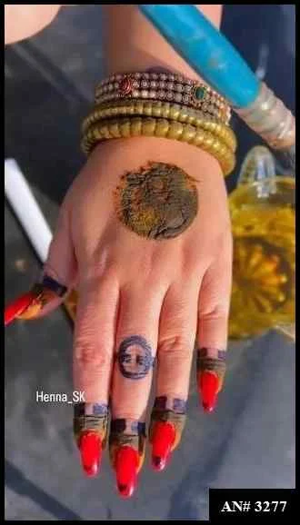 circle mehndi designs