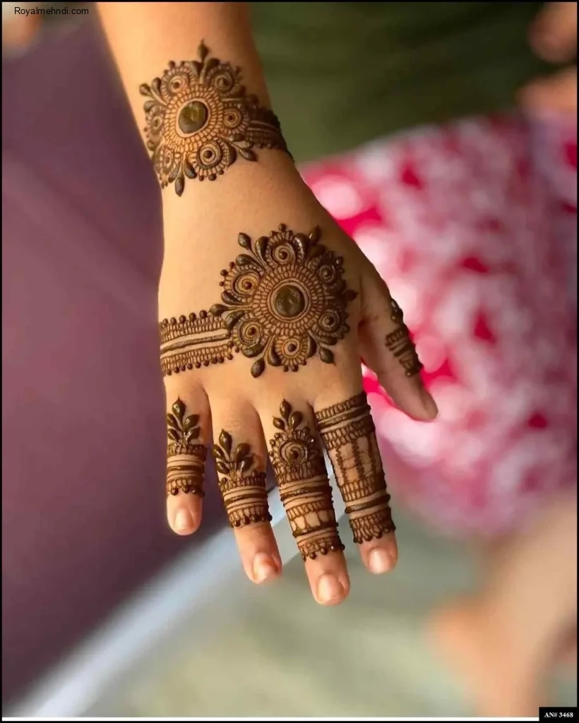 circle mehndi designs