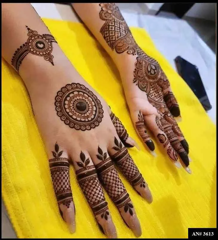 circle mehndi designs