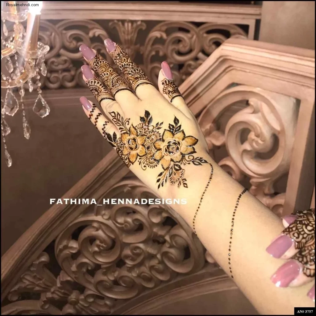 easy backhand mehndi designs