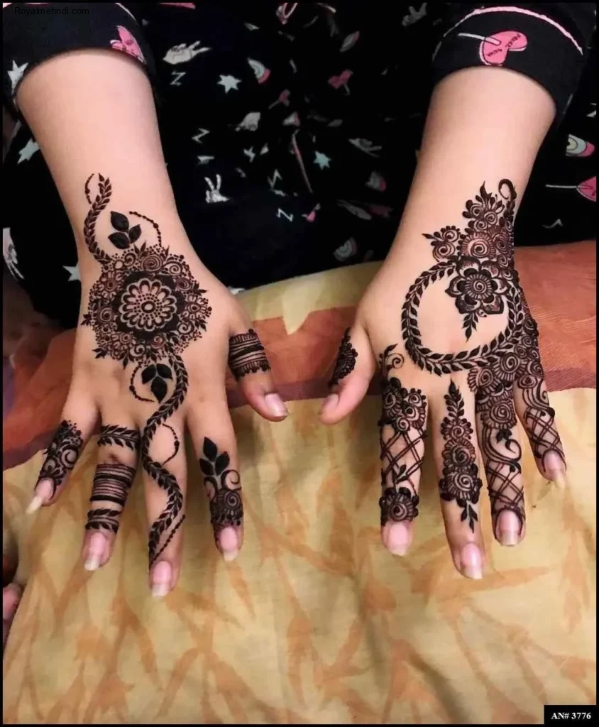 circle mehndi designs