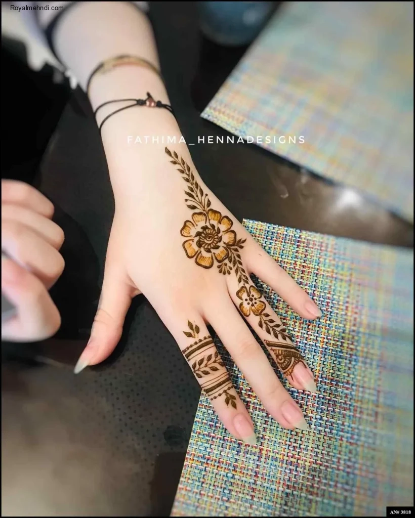 easy backhand mehndi designs