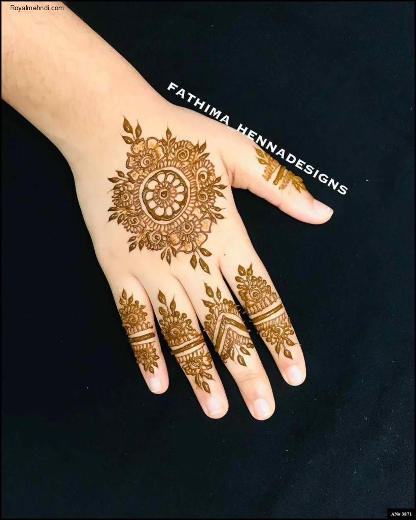 circle mehndi designs