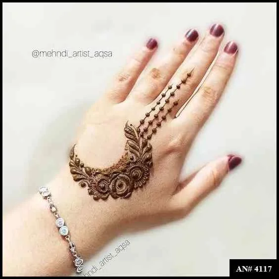 easy backhand mehndi designs