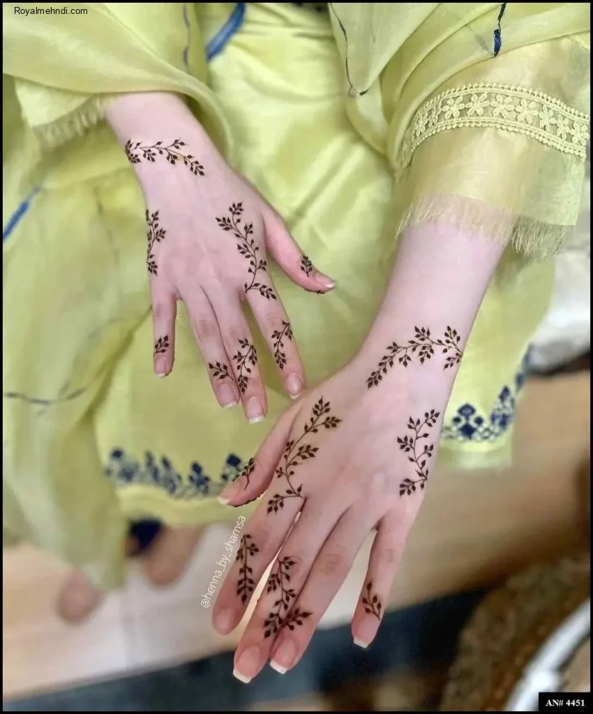 easy backhand mehndi designs
