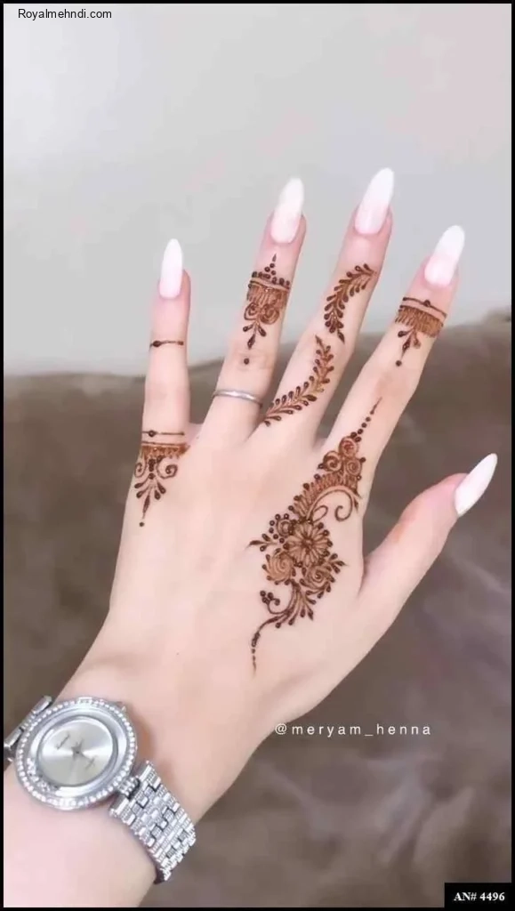 easy backhand mehndi designs