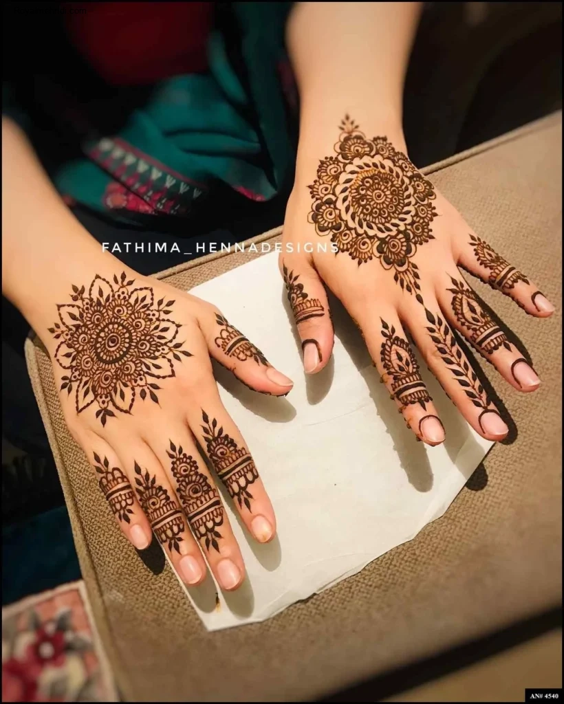 circle mehndi designs