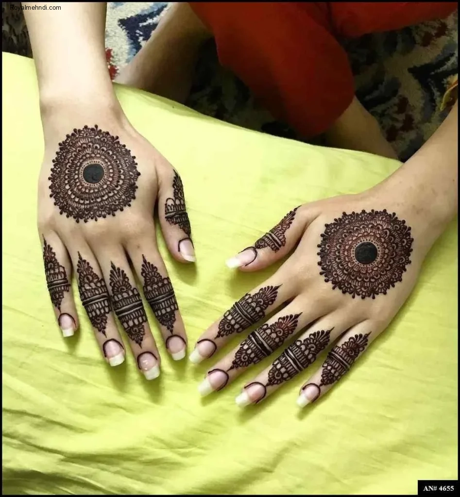 circle mehndi designs