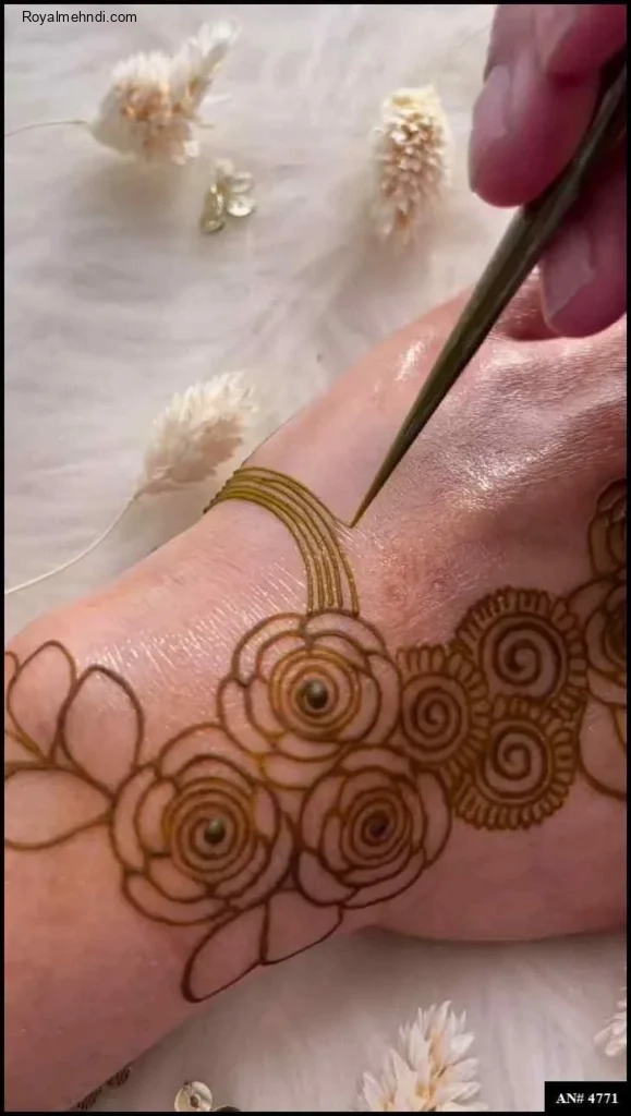 easy backhand mehndi designs
