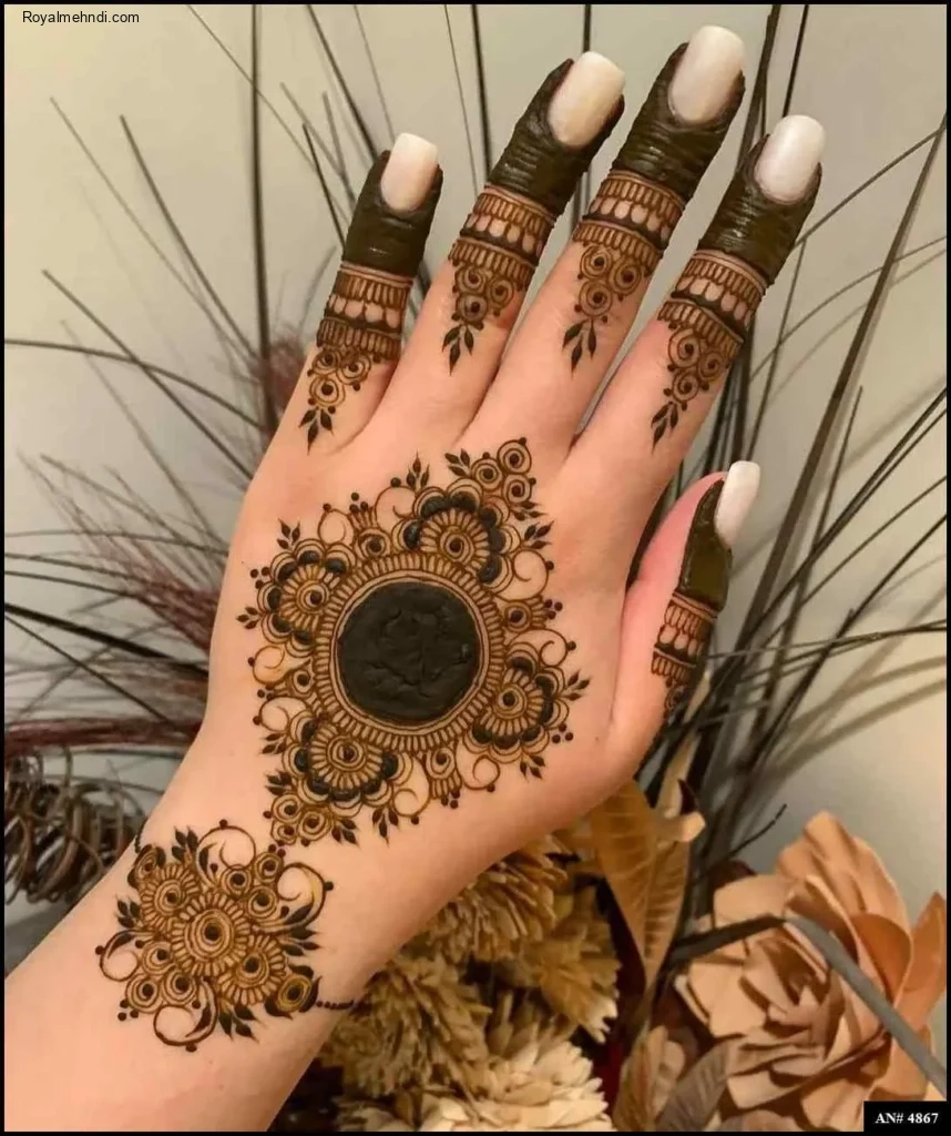 circle mehndi designs