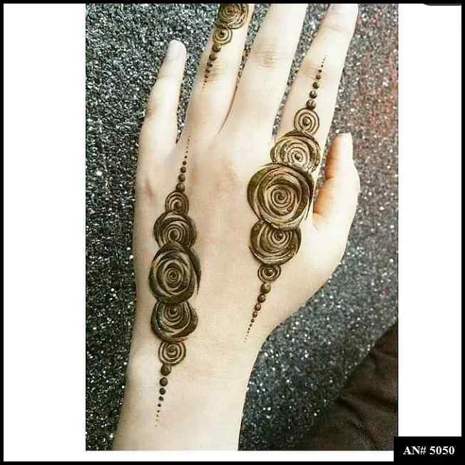 easy backhand mehndi designs