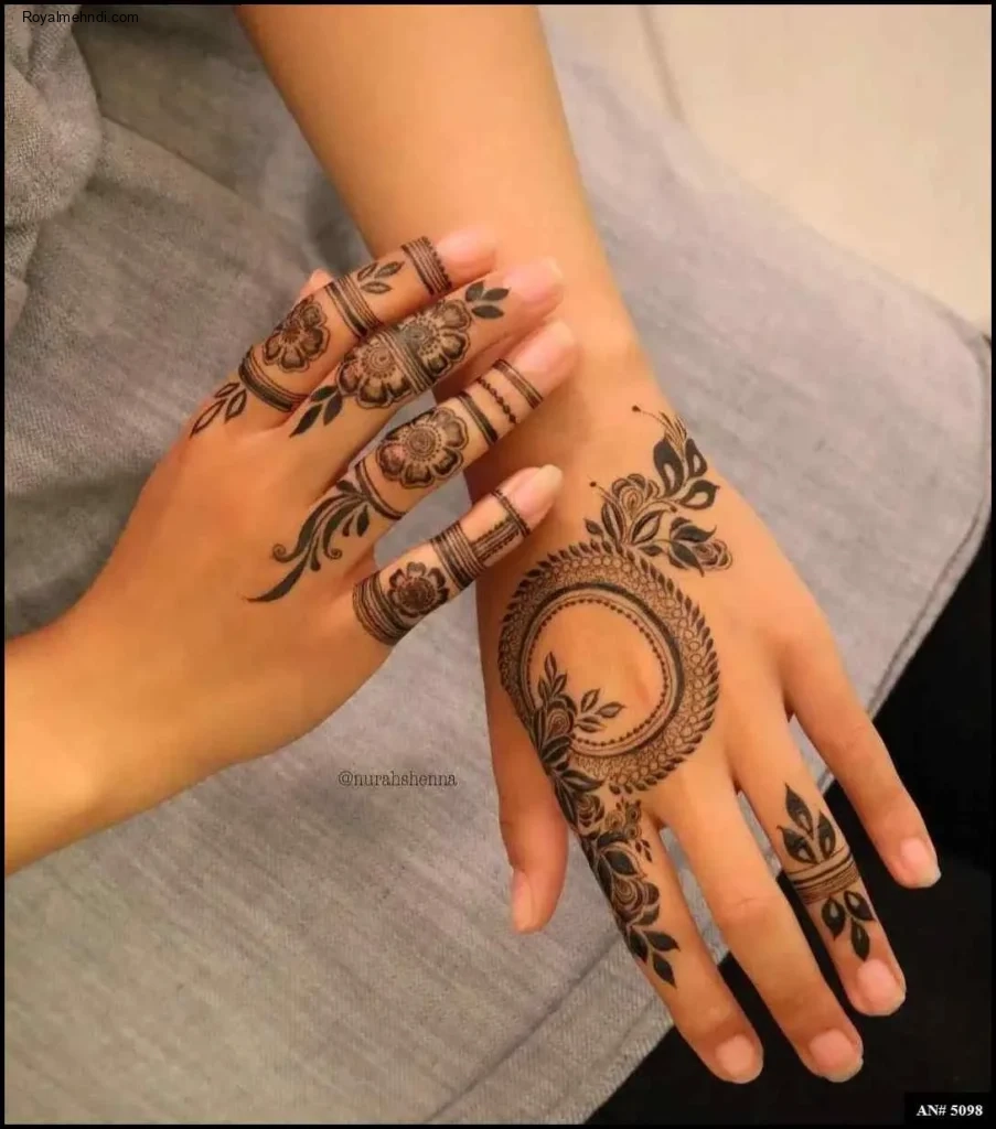 circle mehndi designs