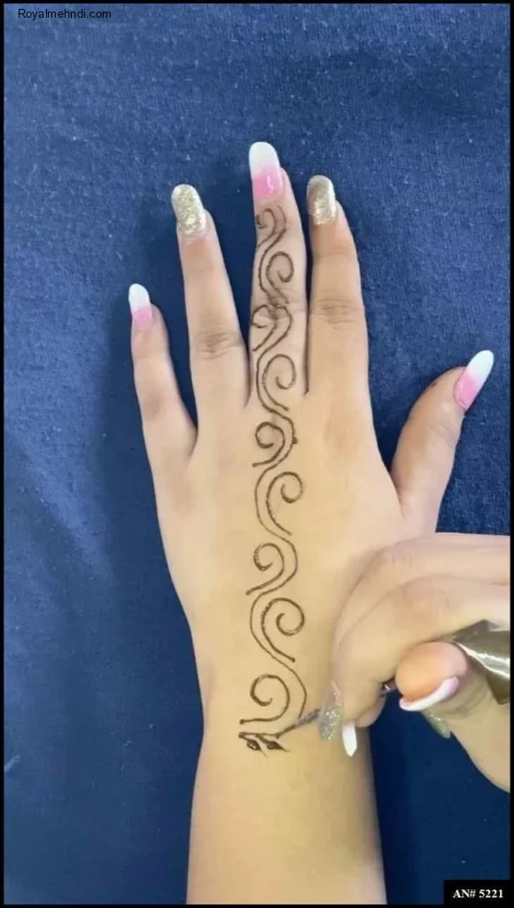easy backhand mehndi designs