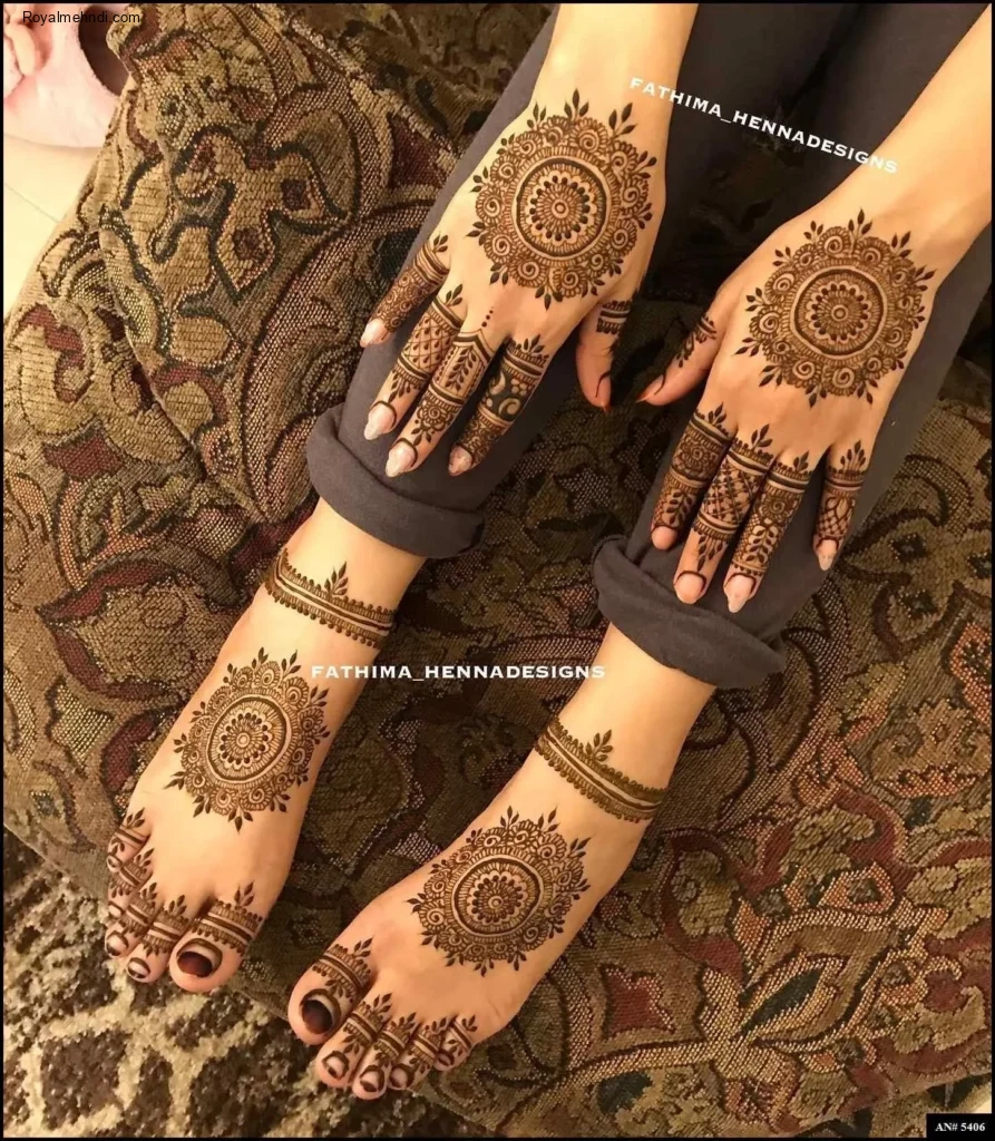 circle mehndi designs
