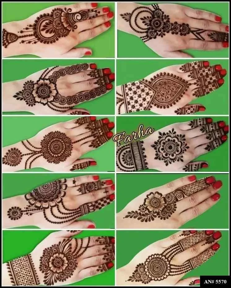 circle mehndi designs