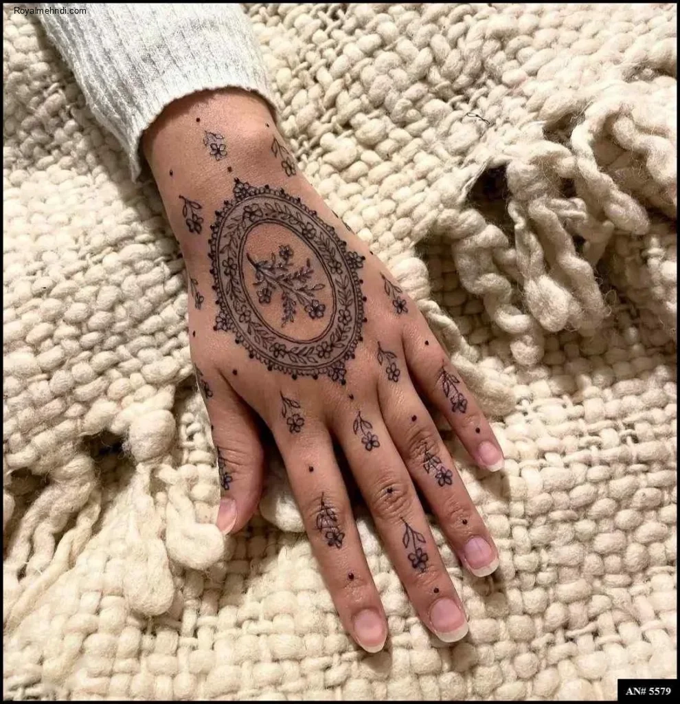 circle mehndi designs