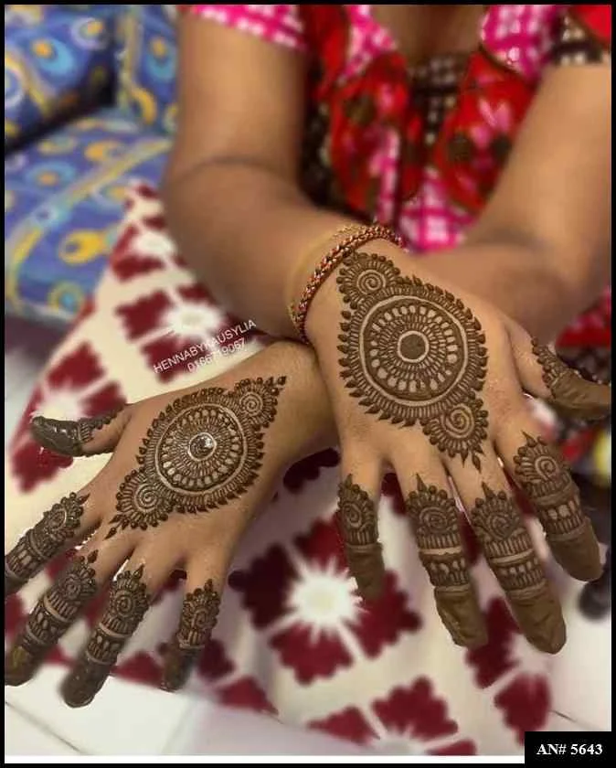 circle mehndi designs