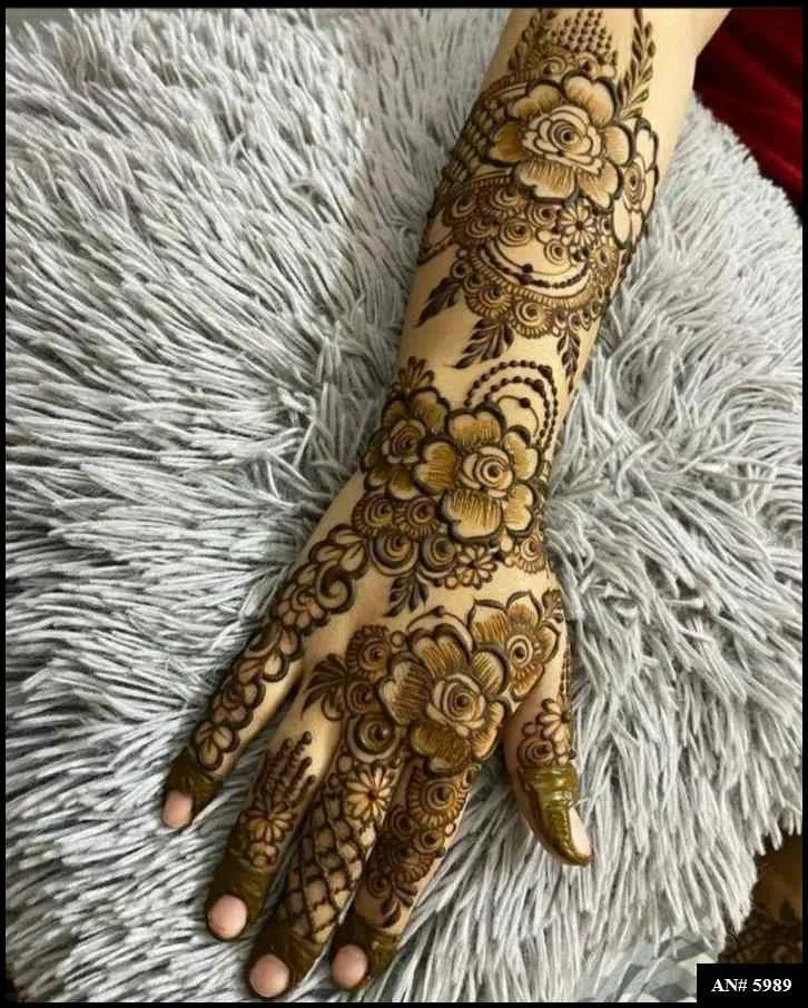 modern full hand mehndi designs