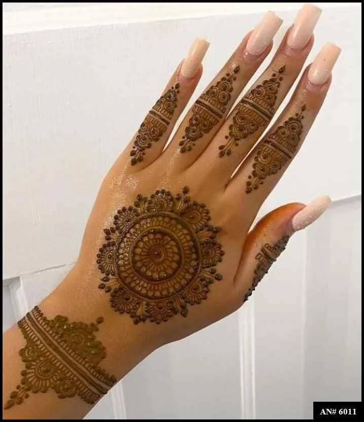 circle mehndi designs