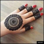 circle mehndi design