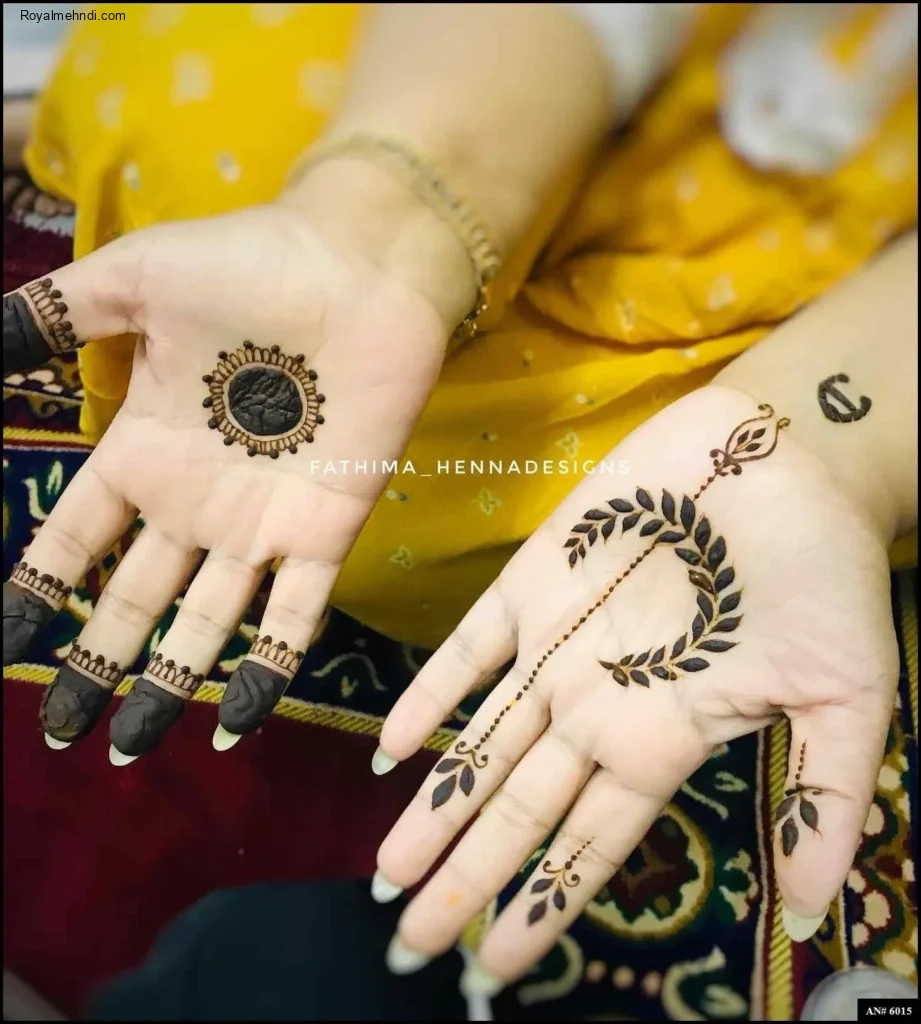 circle mehndi designs
