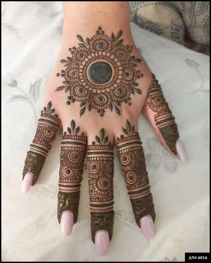 circle mehndi designs