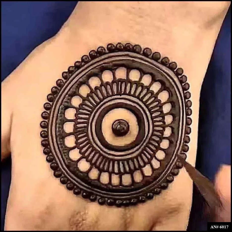 circle mehndi designs