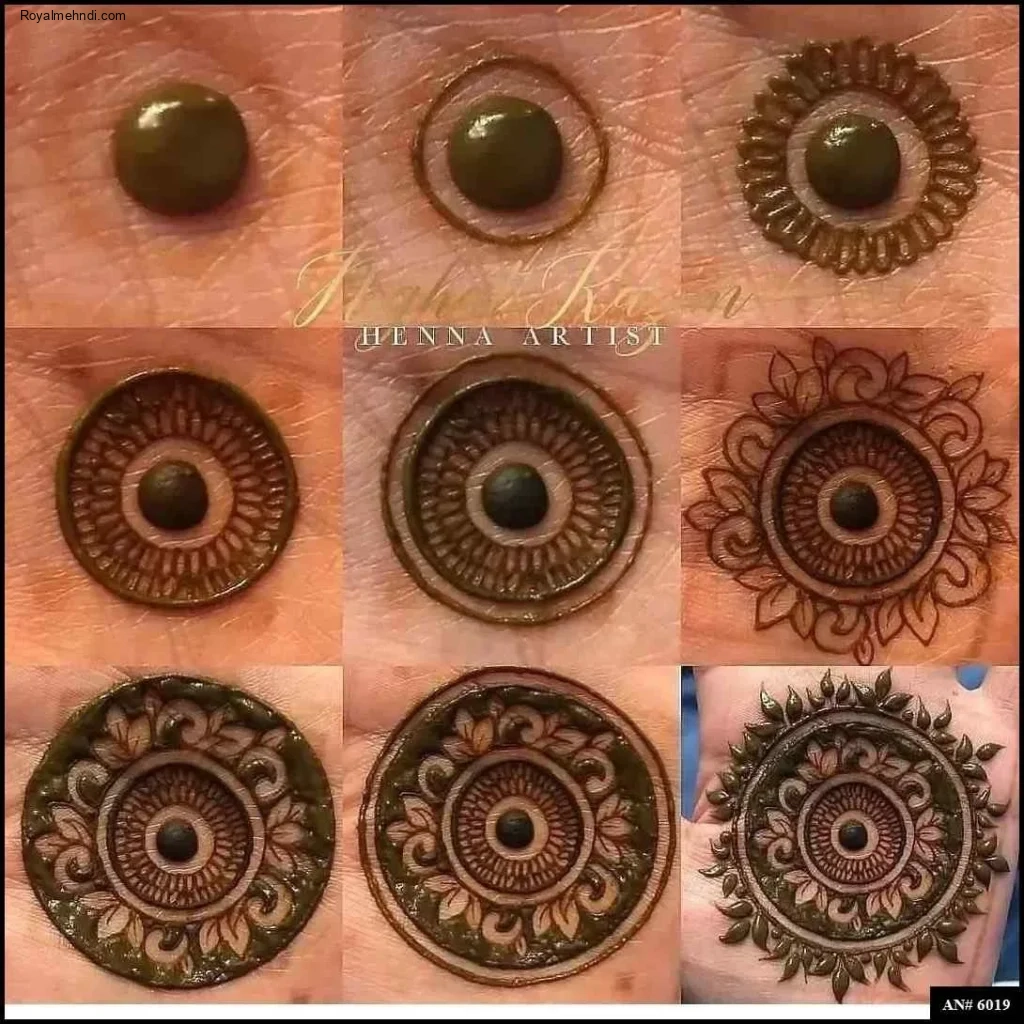 circle mehndi designs