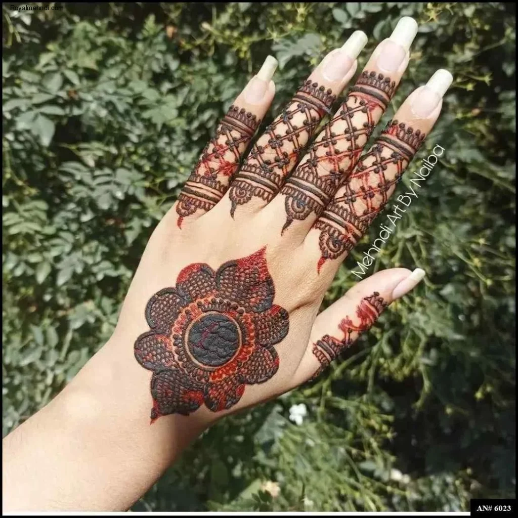 circle mehndi designs