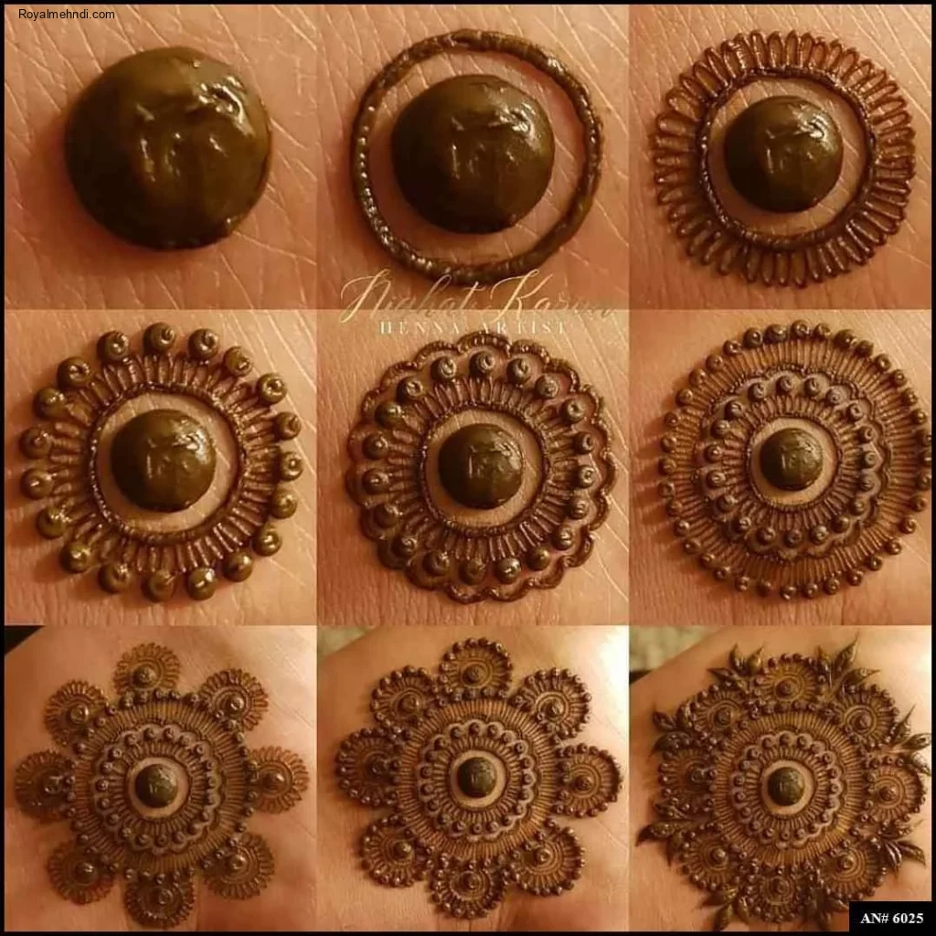 circle mehndi designs