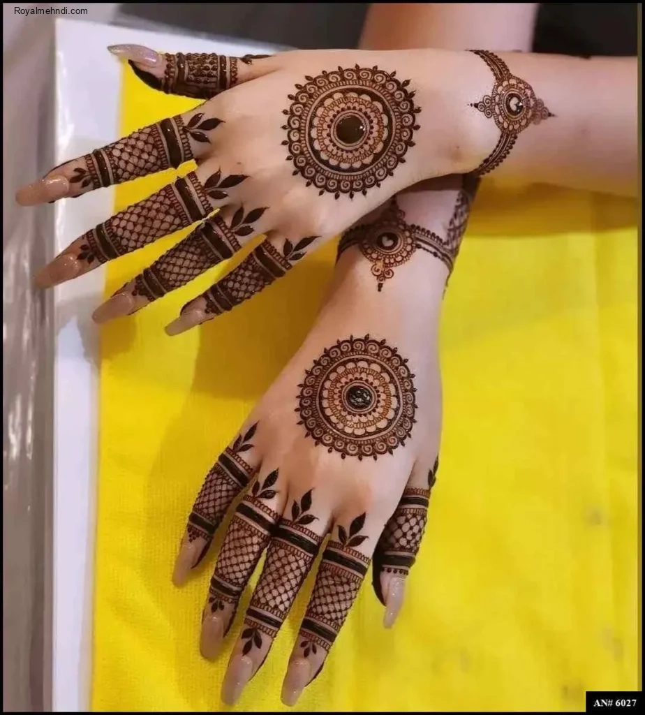 circle mehndi designs