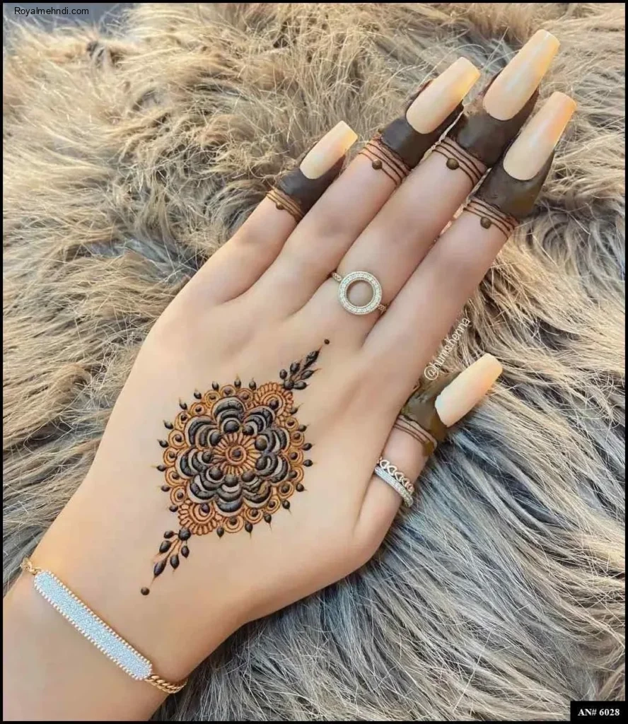 flower mehndi design