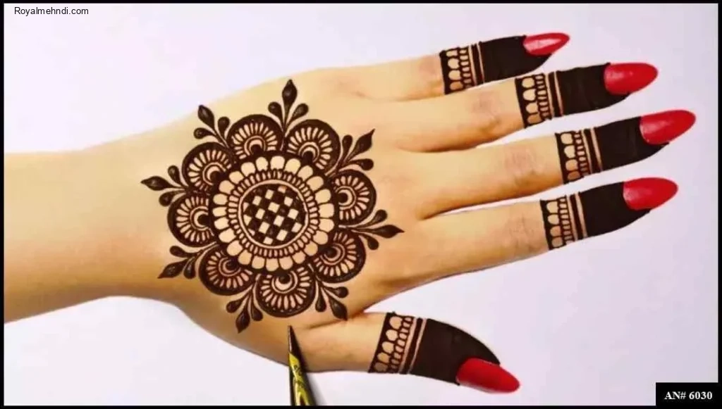 flower mehndi design