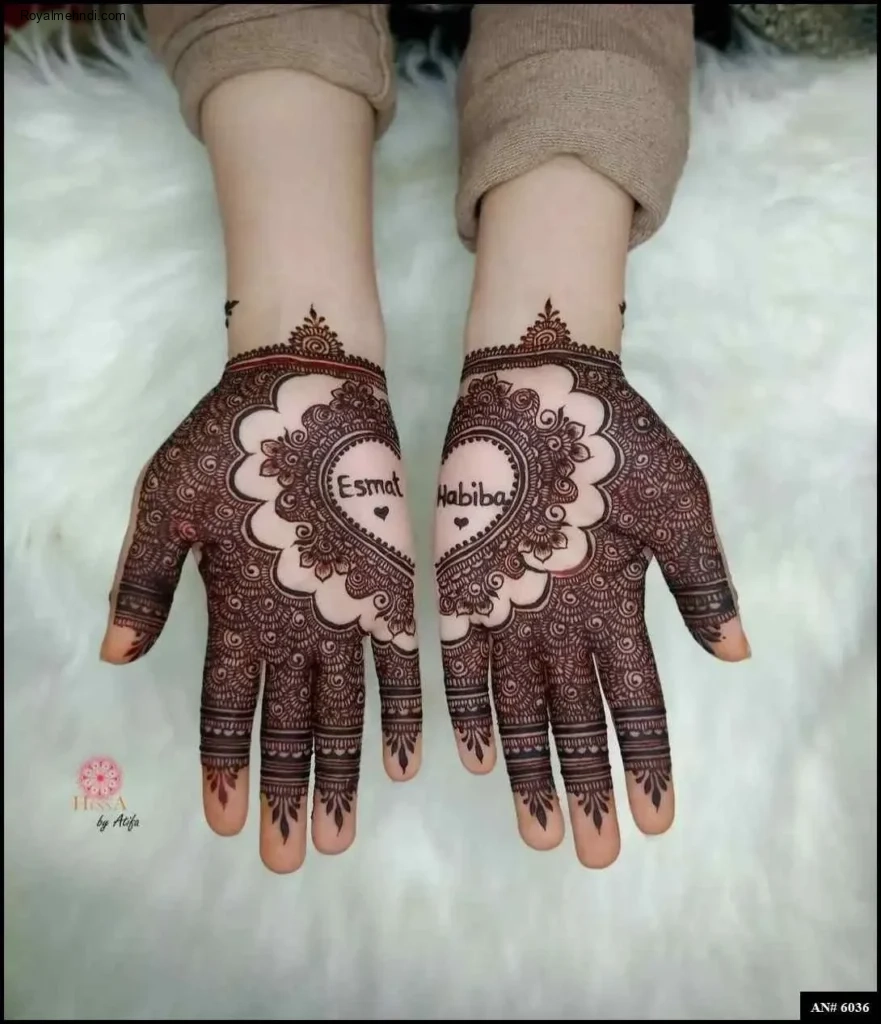 flower stylish back hand mehndi design