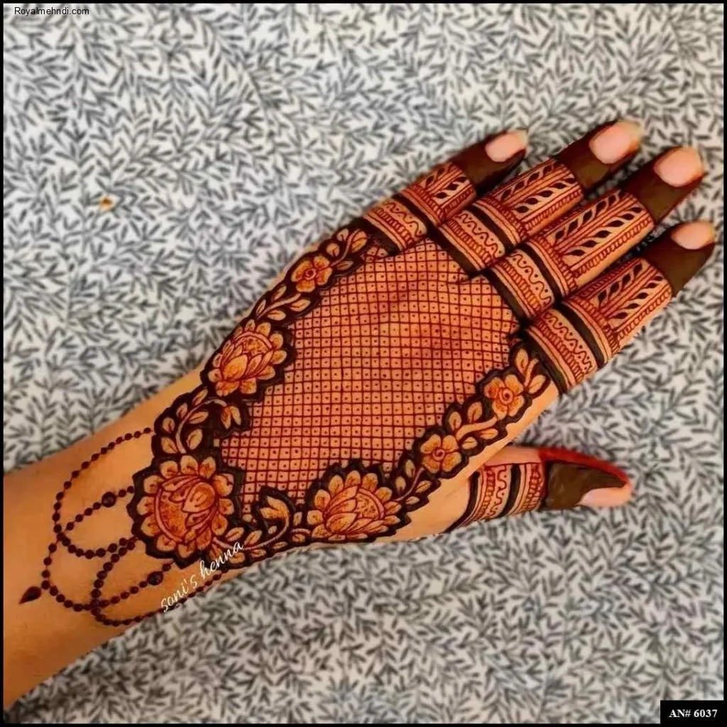flower mehndi design