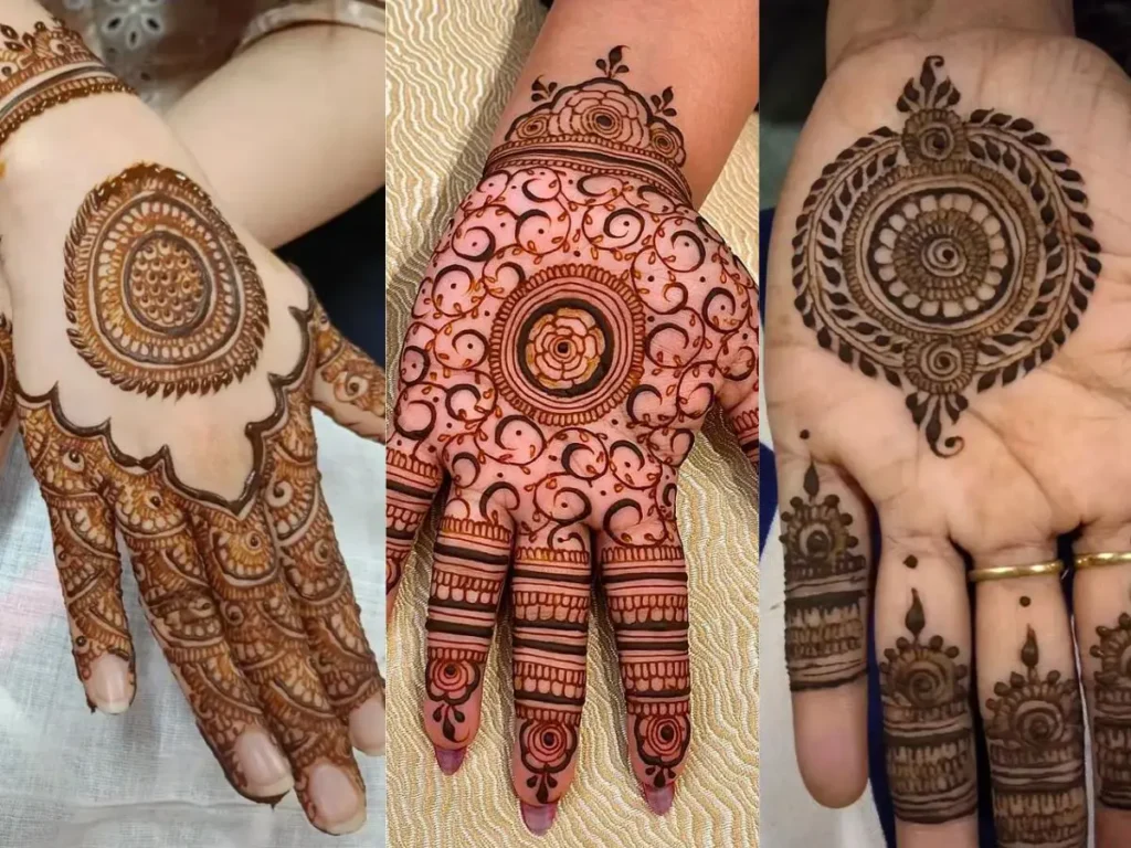 circle mehndi design