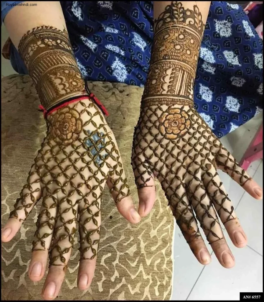 back hand mehndi design