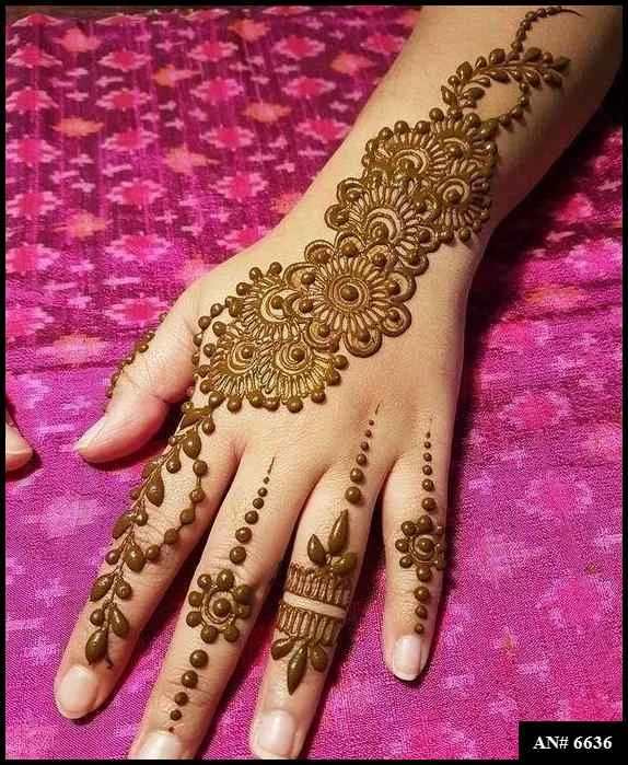 mehndi design 2024 back hand